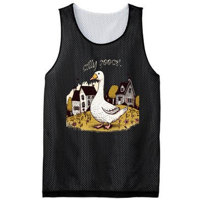 Silly Goose Gift For Her Funny Goose Trendy Clothing Mesh Reversible Basketball Jersey Tank