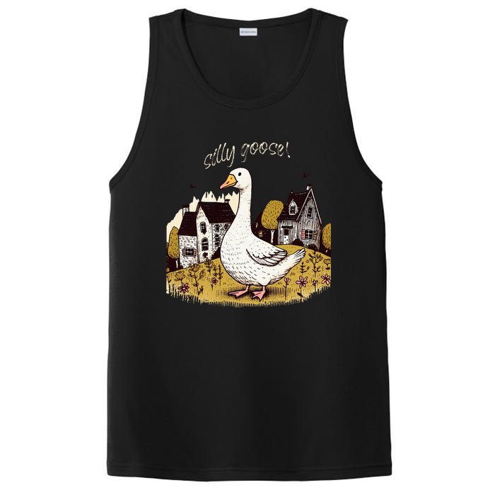 Silly Goose Gift For Her Funny Goose Trendy Clothing PosiCharge Competitor Tank