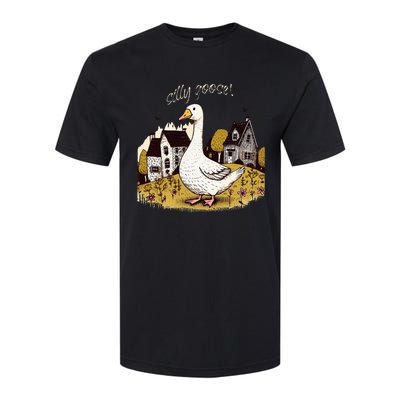 Silly Goose Gift For Her Funny Goose Trendy Clothing Softstyle CVC T-Shirt