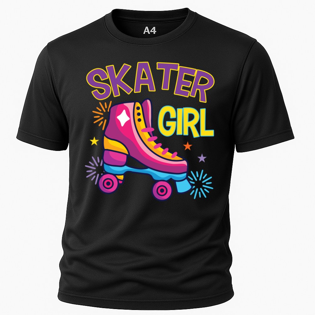 Skater Girl Graphic Roller Skates Inline Skating Skate Sport Cool Gift Performance Shirt