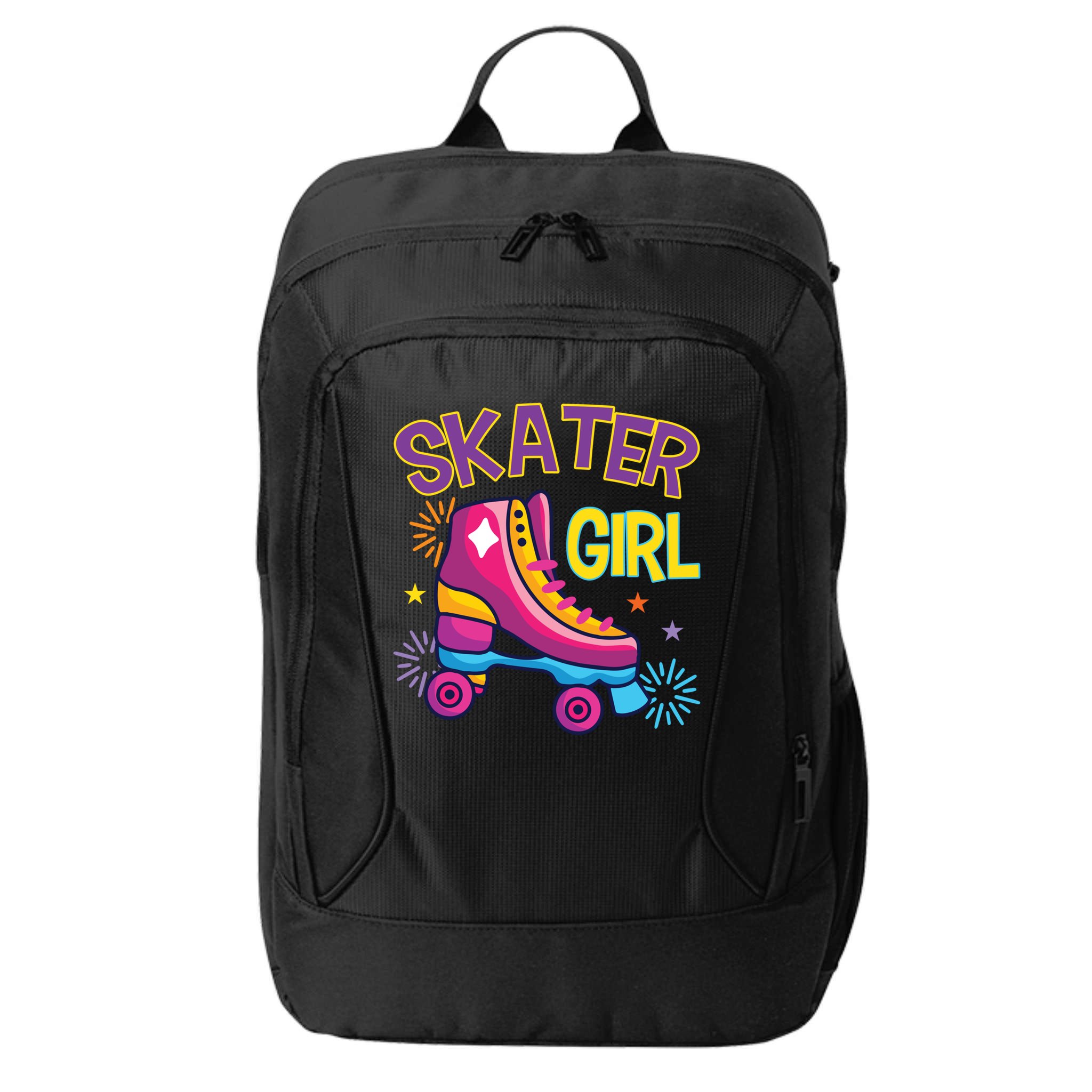 Skater Girl Graphic Roller Skates Inline Skating Skate Sport Cool Gift City Backpack