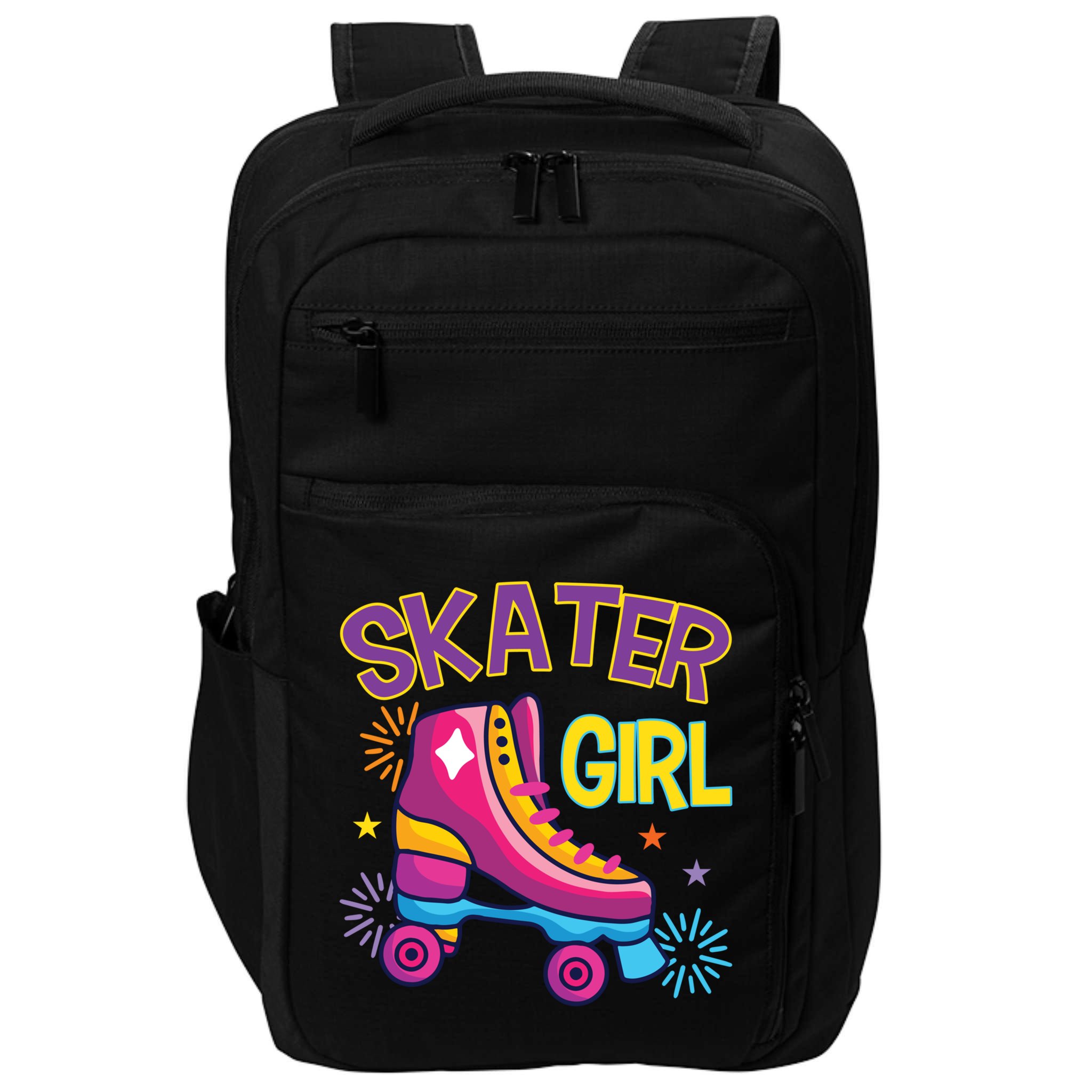 Skater Girl Graphic Roller Skates Inline Skating Skate Sport Cool Gift Impact Tech Backpack