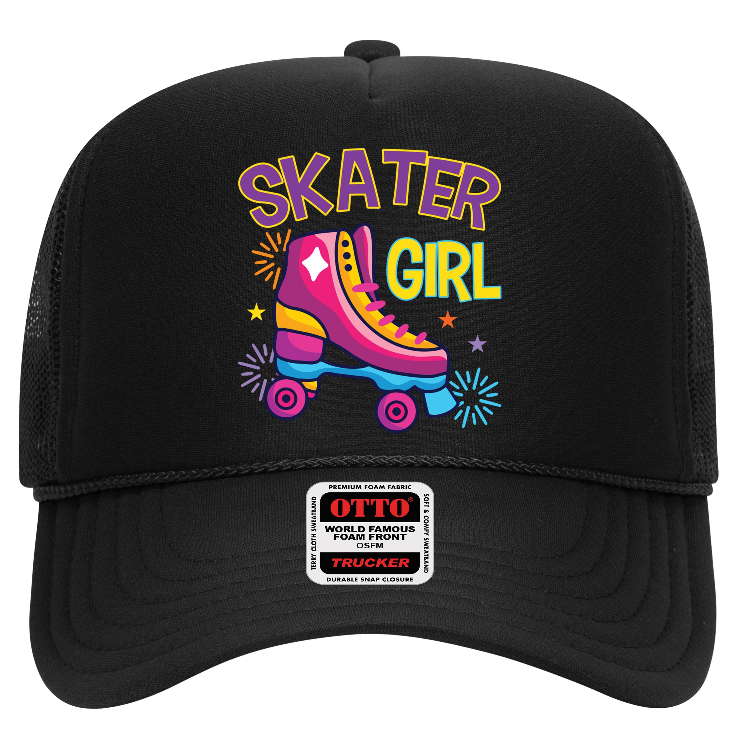 Skater Girl Graphic Roller Skates Inline Skating Skate Sport Cool Gift Hat