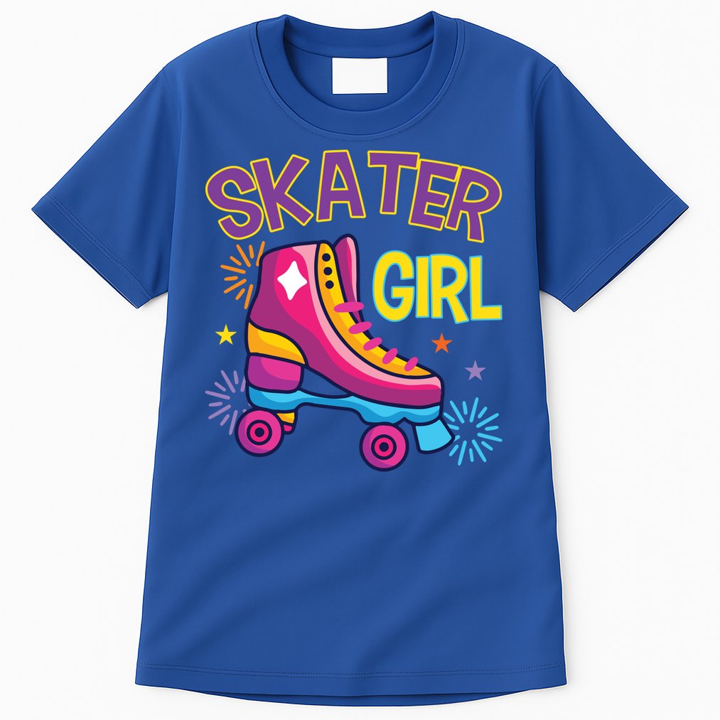 Skater Girl Graphic Roller Skates Inline Skating Skate Sport Cool Gift Tall T-Shirt