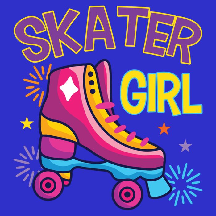 Skater Girl Graphic Roller Skates Inline Skating Skate Sport Cool Gift 16 in Basic Backpack
