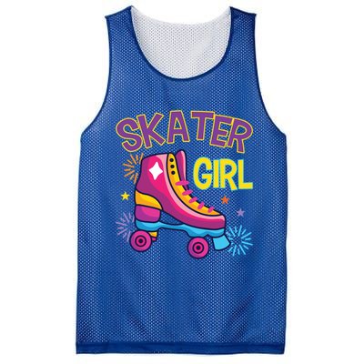 Skater Girl Graphic Roller Skates Inline Skating Skate Sport Cool Gift Mesh Reversible Basketball Jersey Tank