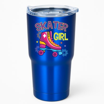 Skater Girl Graphic Roller Skates Inline Skating Skate Sport Cool Gift Tumbler