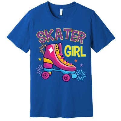 Skater Girl Graphic Roller Skates Inline Skating Skate Sport Cool Gift Premium T-Shirt