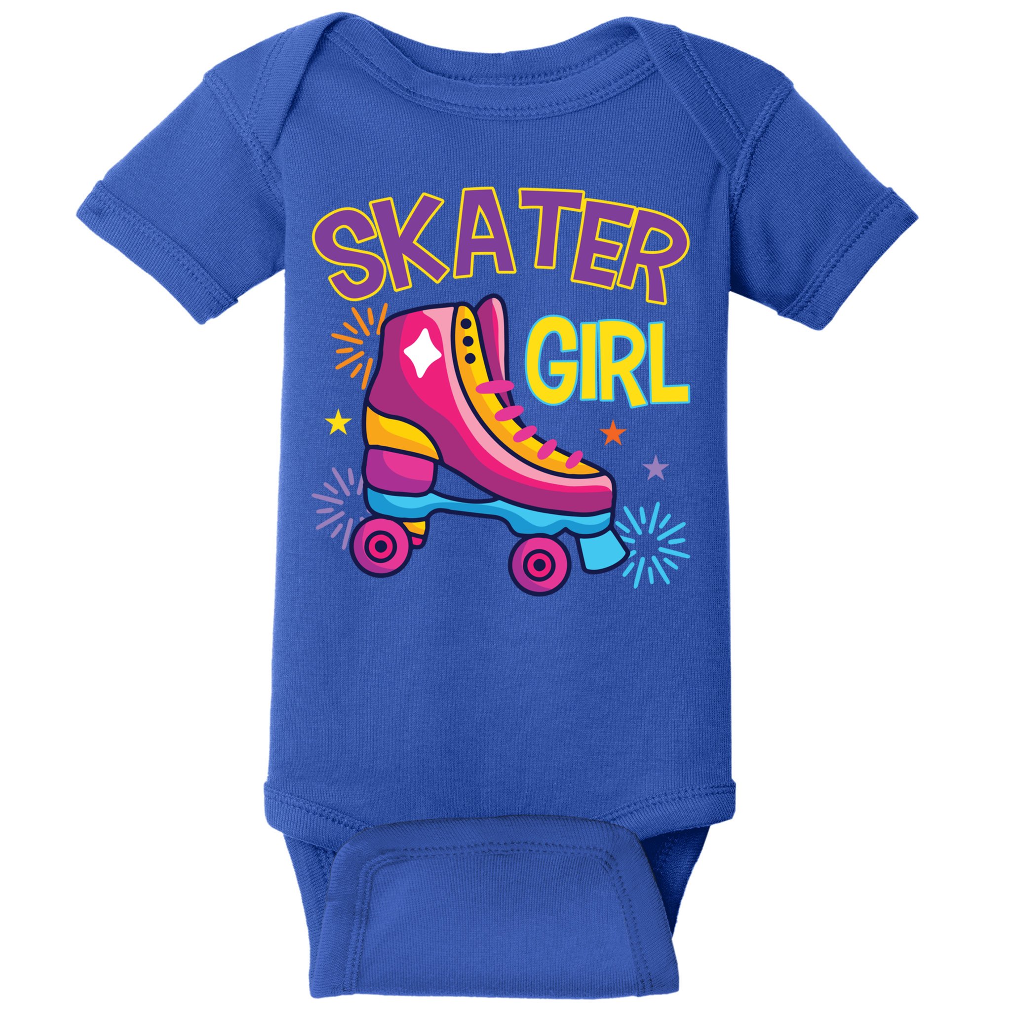Skater Girl Graphic Roller Skates Inline Skating Skate Sport Cool Gift Baby Bodysuit
