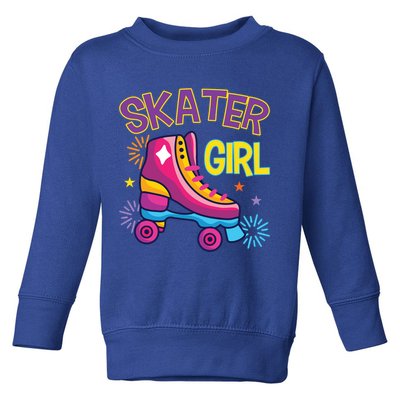 Skater Girl Graphic Roller Skates Inline Skating Skate Sport Cool Gift Toddler Sweatshirt