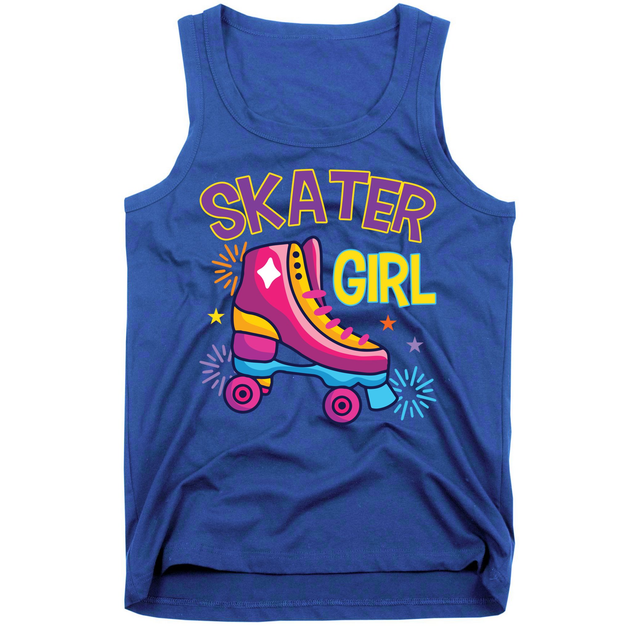 Skater Girl Graphic Roller Skates Inline Skating Skate Sport Cool Gift Tank Top