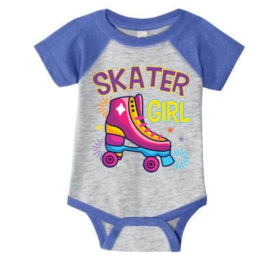 Skater Girl Graphic Roller Skates Inline Skating Skate Sport Cool Gift Infant Baby Jersey Bodysuit
