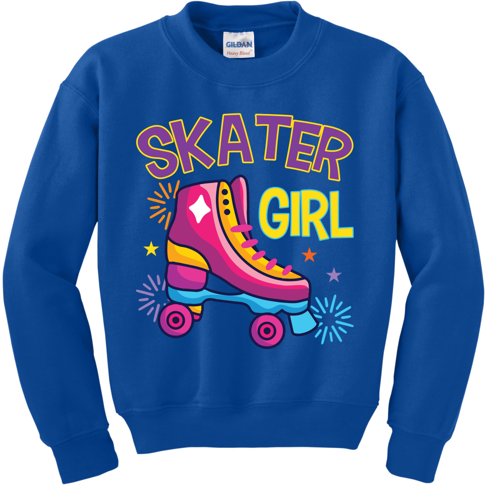 Skater Girl Graphic Roller Skates Inline Skating Skate Sport Cool Gift Kids Sweatshirt