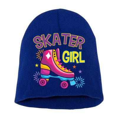 Skater Girl Graphic Roller Skates Inline Skating Skate Sport Cool Gift Short Acrylic Beanie