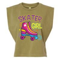 Skater Girl Graphic Roller Skates Inline Skating Skate Sport Cool Gift Garment-Dyed Women's Muscle Tee