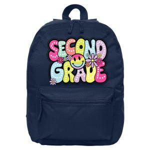 Second Grade Groovy Happy First Day Of School Bright Dots 16 in Basic Backpack