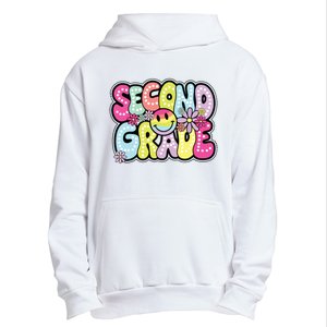 Second Grade Groovy Happy First Day Of School Bright Dots Urban Pullover Hoodie