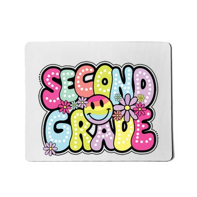 Second Grade Groovy Happy First Day Of School Bright Dots Mousepad