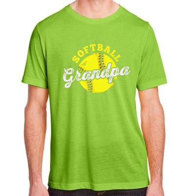 Softball Grandpa Grandfather Fathers Day Adult ChromaSoft Performance T-Shirt