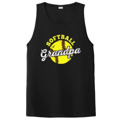 Softball Grandpa Grandfather Fathers Day PosiCharge Competitor Tank