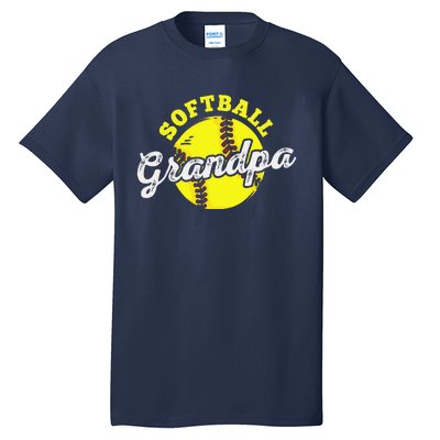 Softball Grandpa Grandfather Fathers Day Tall T-Shirt