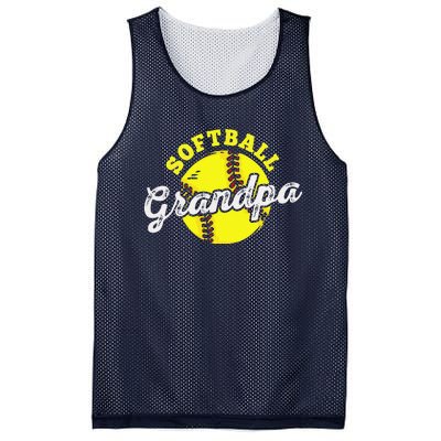 Softball Grandpa Grandfather Fathers Day Mesh Reversible Basketball Jersey Tank