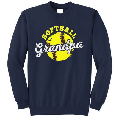 Softball Grandpa Grandfather Fathers Day Tall Sweatshirt