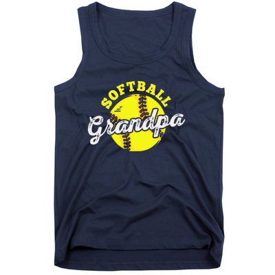 Softball Grandpa Grandfather Fathers Day Tank Top