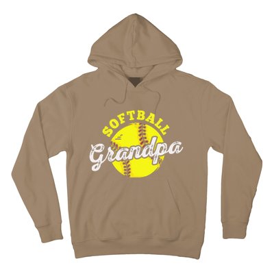 Softball Grandpa Grandfather Fathers Day Hoodie