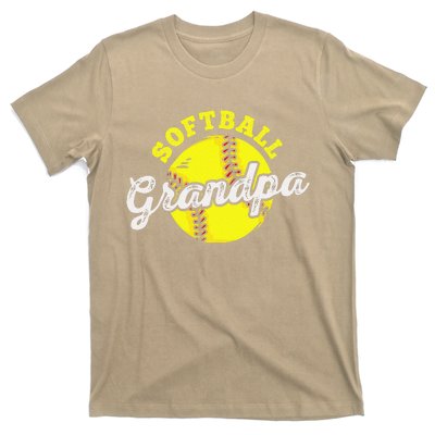 Softball Grandpa Grandfather Fathers Day T-Shirt