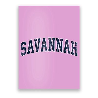 Savannah Georgia Ga Vintage Sports Design Poster