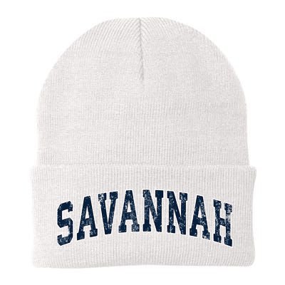 Savannah Georgia Ga Vintage Sports Design Beanie