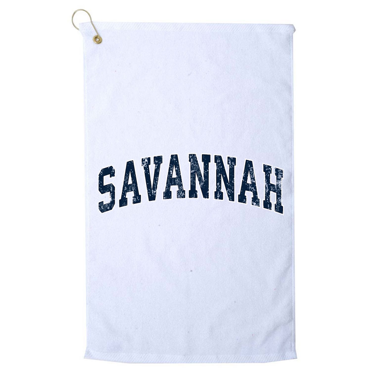 Savannah Georgia Ga Vintage Sports Design Golf Towel