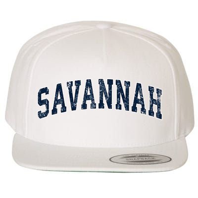 Savannah Georgia Ga Vintage Sports Design Wool Snapback Cap