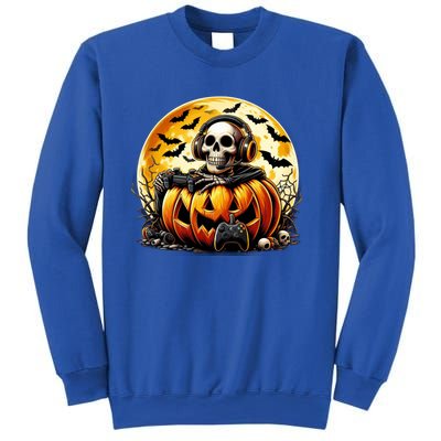 Skeleton Gamer Gaming Controller Halloween Gamer Skeleton Gift Sweatshirt