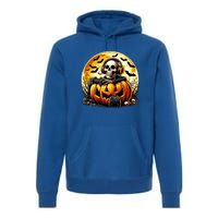 Skeleton Gamer Gaming Controller Halloween Gamer Skeleton Gift Premium Hoodie