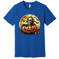 Skeleton Gamer Gaming Controller Halloween Gamer Skeleton Gift Premium T-Shirt