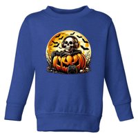 Skeleton Gamer Gaming Controller Halloween Gamer Skeleton Gift Toddler Sweatshirt