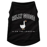 Silly Goose Goose On The Loose Funny Silly Goose University Doggie Tank