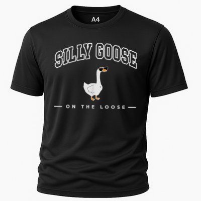 Silly Goose Goose On The Loose Funny Silly Goose University Performance Shirt