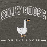 Silly Goose Goose On The Loose Funny Silly Goose University Cotton Canvas Backpack