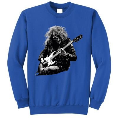 Skeleton Guitar Guy Rock And Roll Band Rock On Gift Sweatshirt