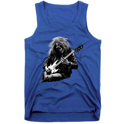 Skeleton Guitar Guy Rock And Roll Band Rock On Gift Tank Top