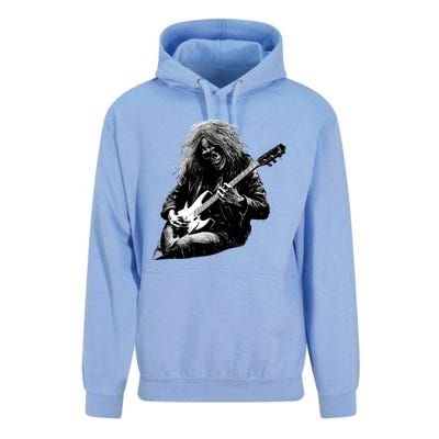 Skeleton Guitar Guy Rock And Roll Band Rock On Gift Unisex Surf Hoodie