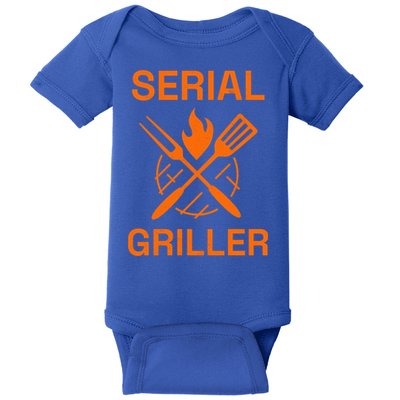 Serial Griller Grilling Bbq Grill Master Smoker Cooking Dad Great Gift Baby Bodysuit