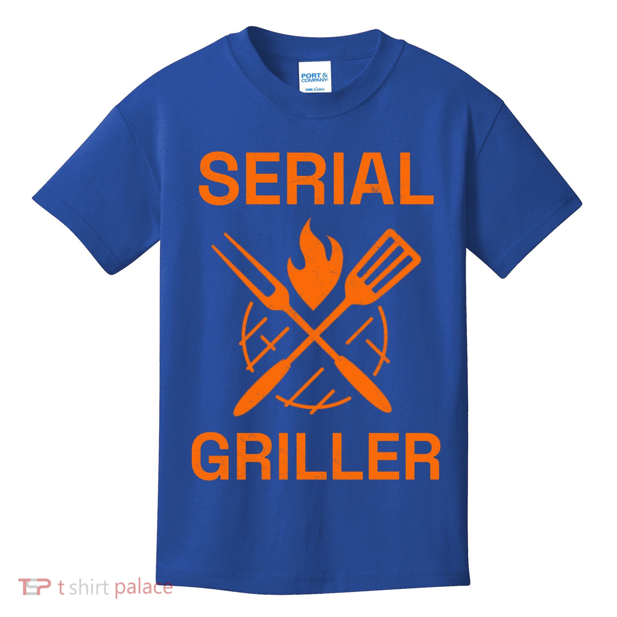 Serial Griller Grilling Bbq Grill Master Smoker Cooking Dad Great Gift Kids T-Shirt
