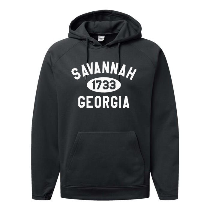 Savannah Georgia Ga Souvenirs Performance Fleece Hoodie