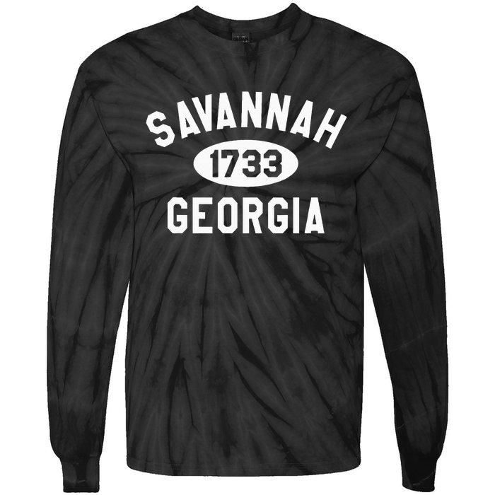 Savannah Georgia Ga Souvenirs Tie-Dye Long Sleeve Shirt