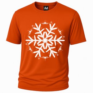 Snowflake Great Gift Christmas Airplane Gift Cooling Performance Crew T-Shirt