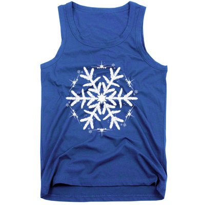 Snowflake Great Gift Christmas Airplane Gift Tank Top